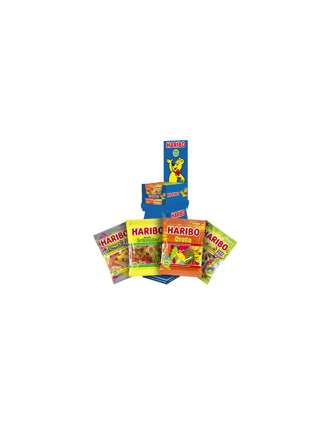 Super Lote Haribo Halal 72 bolsitas - Distribución Mayorista