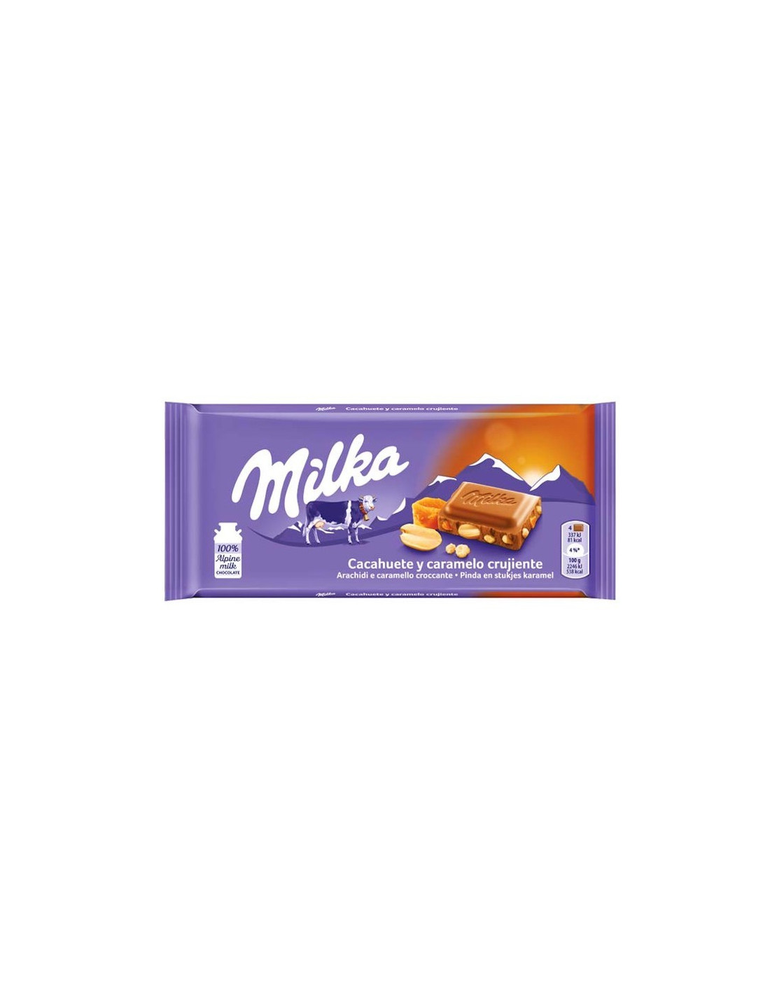 Lait d’arachide et caramel croustillant 90g-Distribución Mayorista