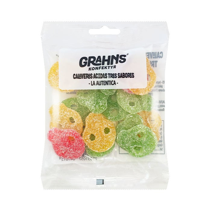 Calaveras Surtidas Ácidas 85g-Distribución Mayorista