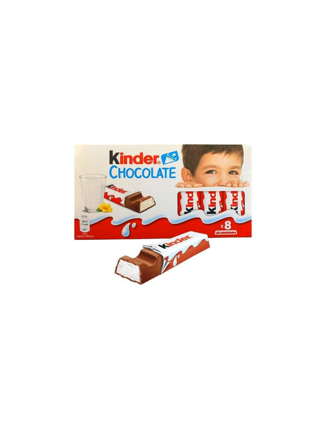 Barrita Kinder Chocolate 12,5 gr T8-Distribución Mayorista