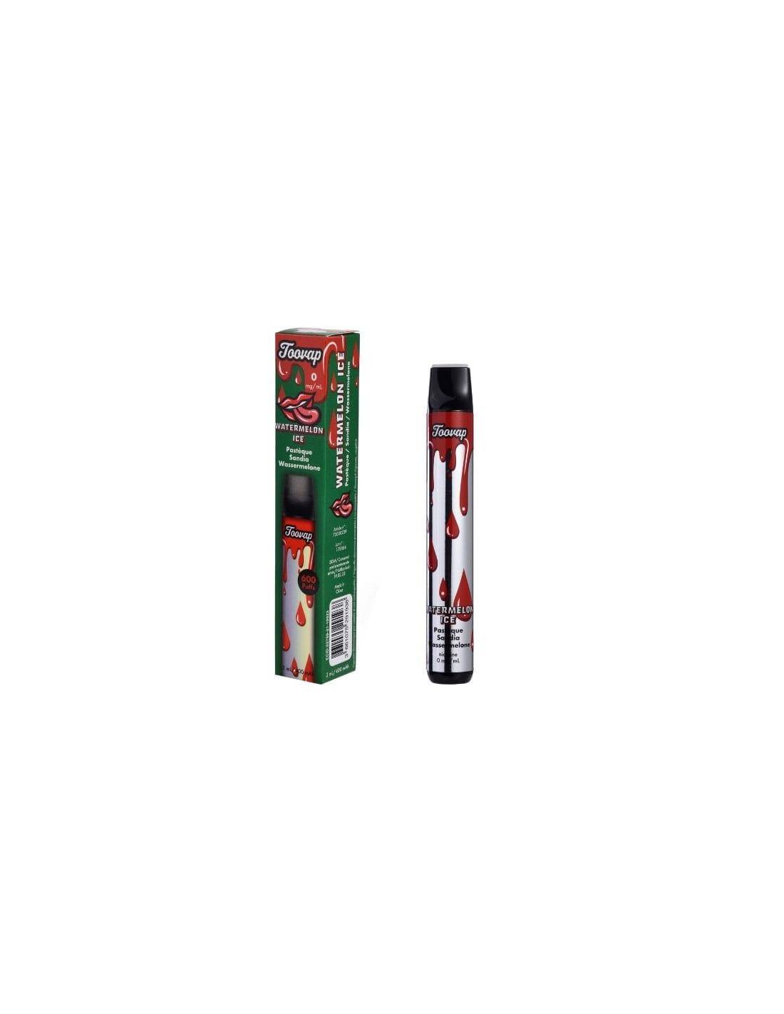 Vaper Toovap sans nicotine saveur pastèque-Distribución Mayorista