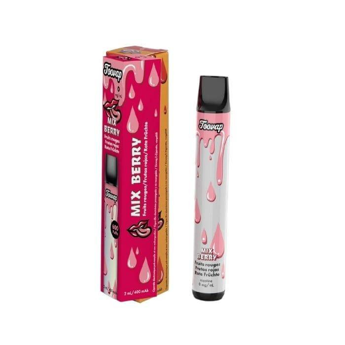 Non-Nicotine Toovap Vaper Red Berry flavor-Distribución Mayorista