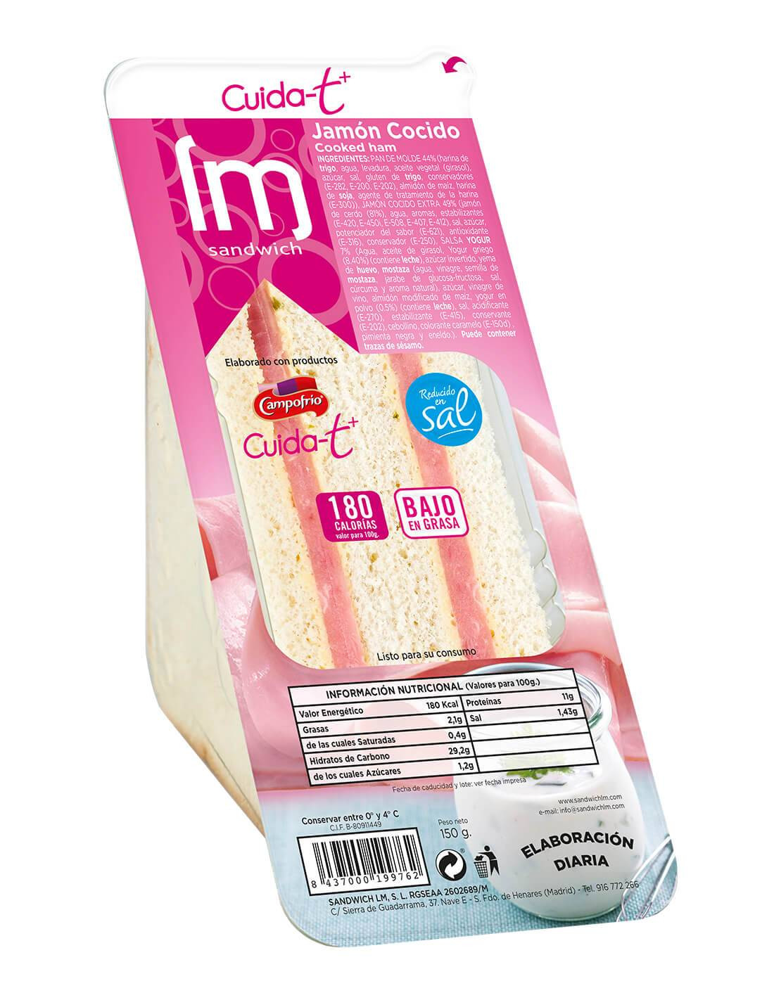 Sandwich Jamón Codido 150g - Distribución Mayorista
