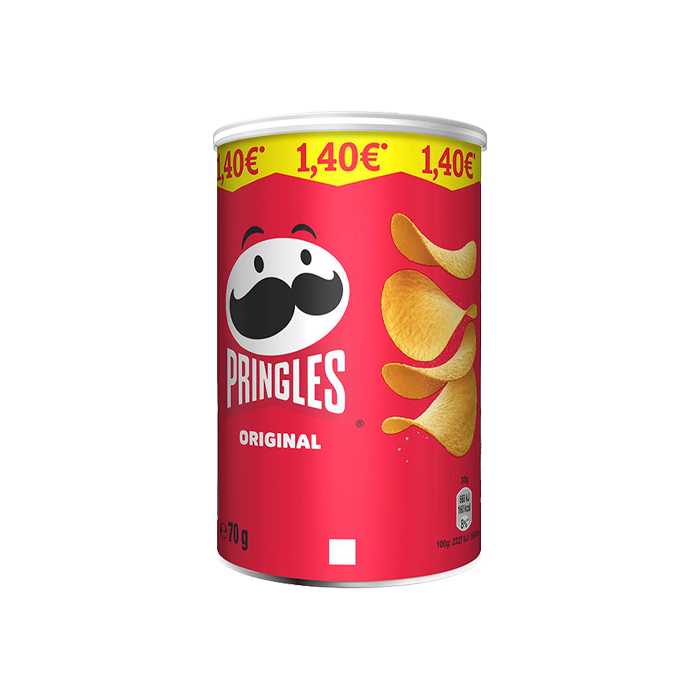 Pringles Marqued 1.40€ 70g - Distribución Mayorista