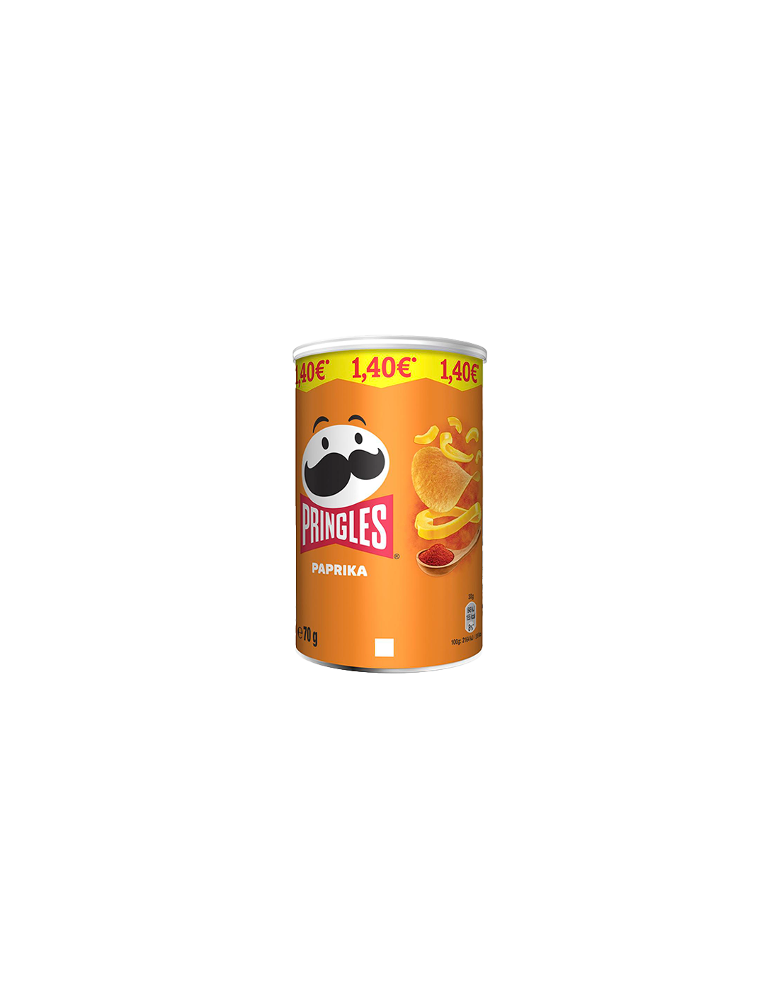 Pringles Paprika Marqué 1.40€ 70g - Distribución Mayorista