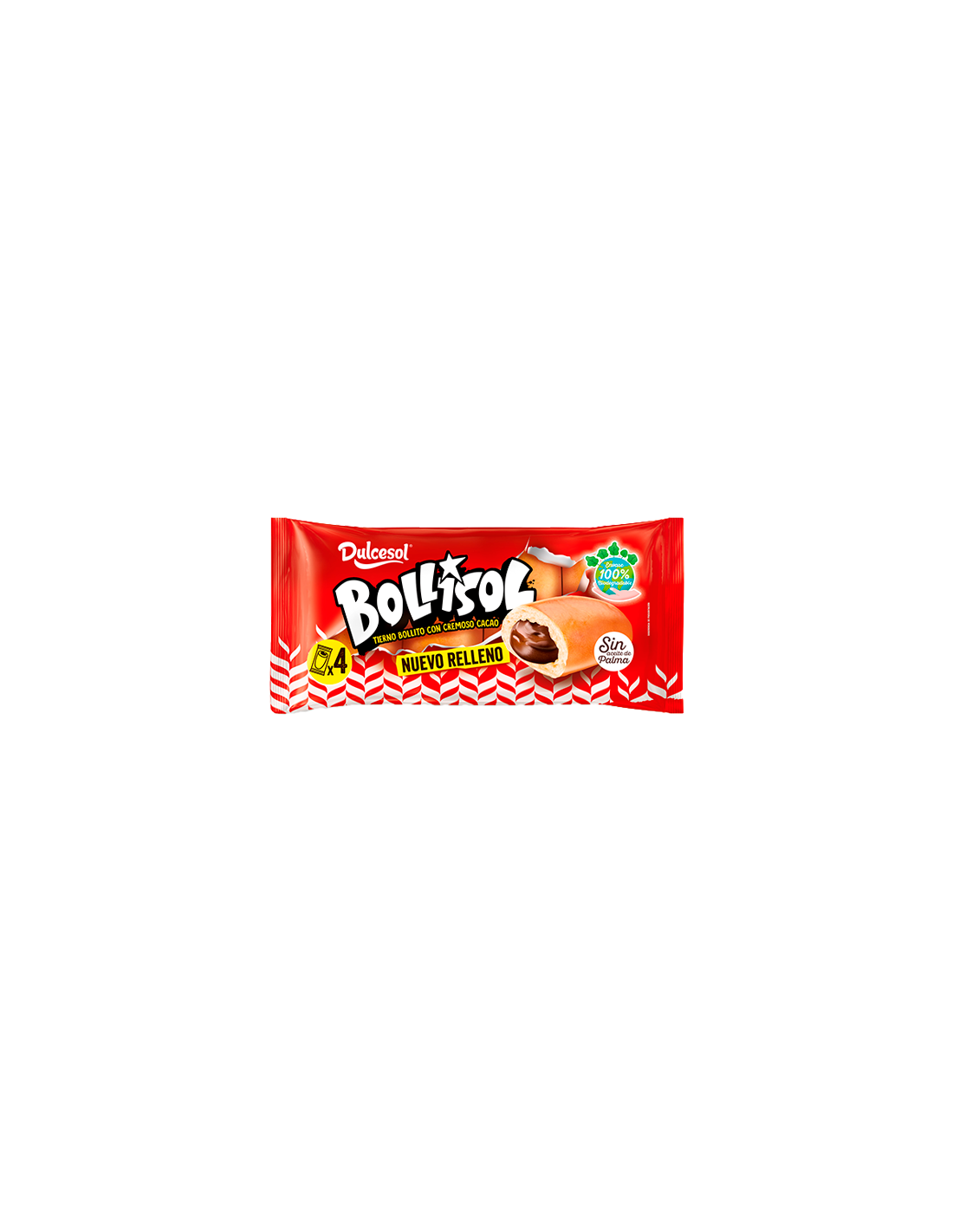 Bollisol Relleno de Chocolate 60g Dulcesol - Distribución Mayorista