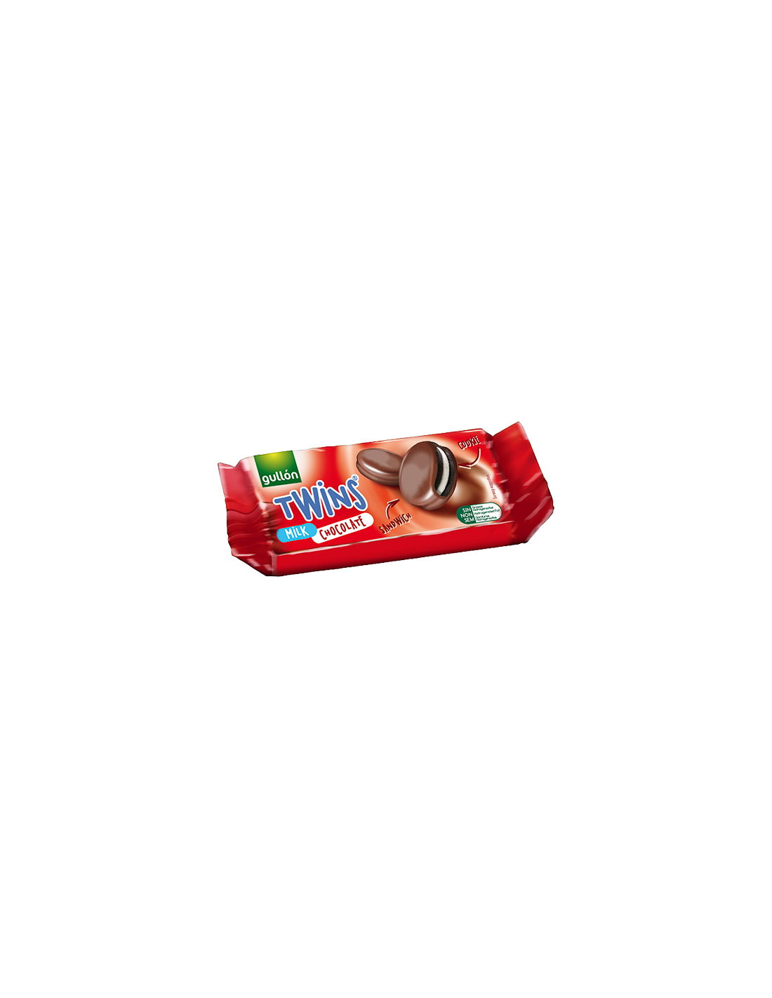 Twins Chocolate con Leche 42g Gullón-Distribución Mayorista