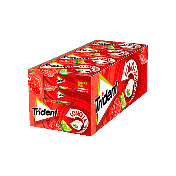 Trident Max Splash Morango Lima 22g - Distribución Mayorista