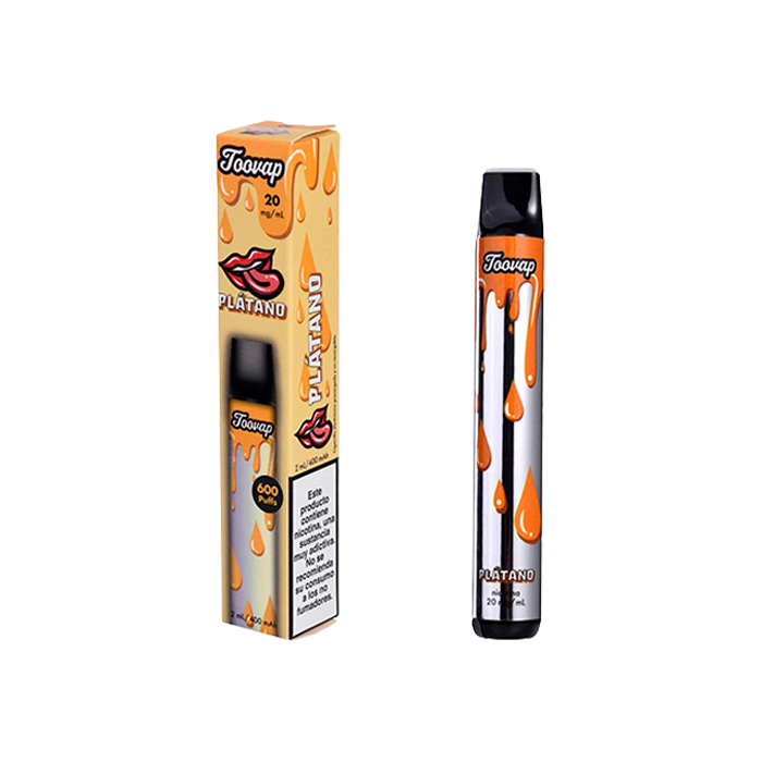 Vapeador Toovap Sin Nicotina Banana - Distribución Mayorista