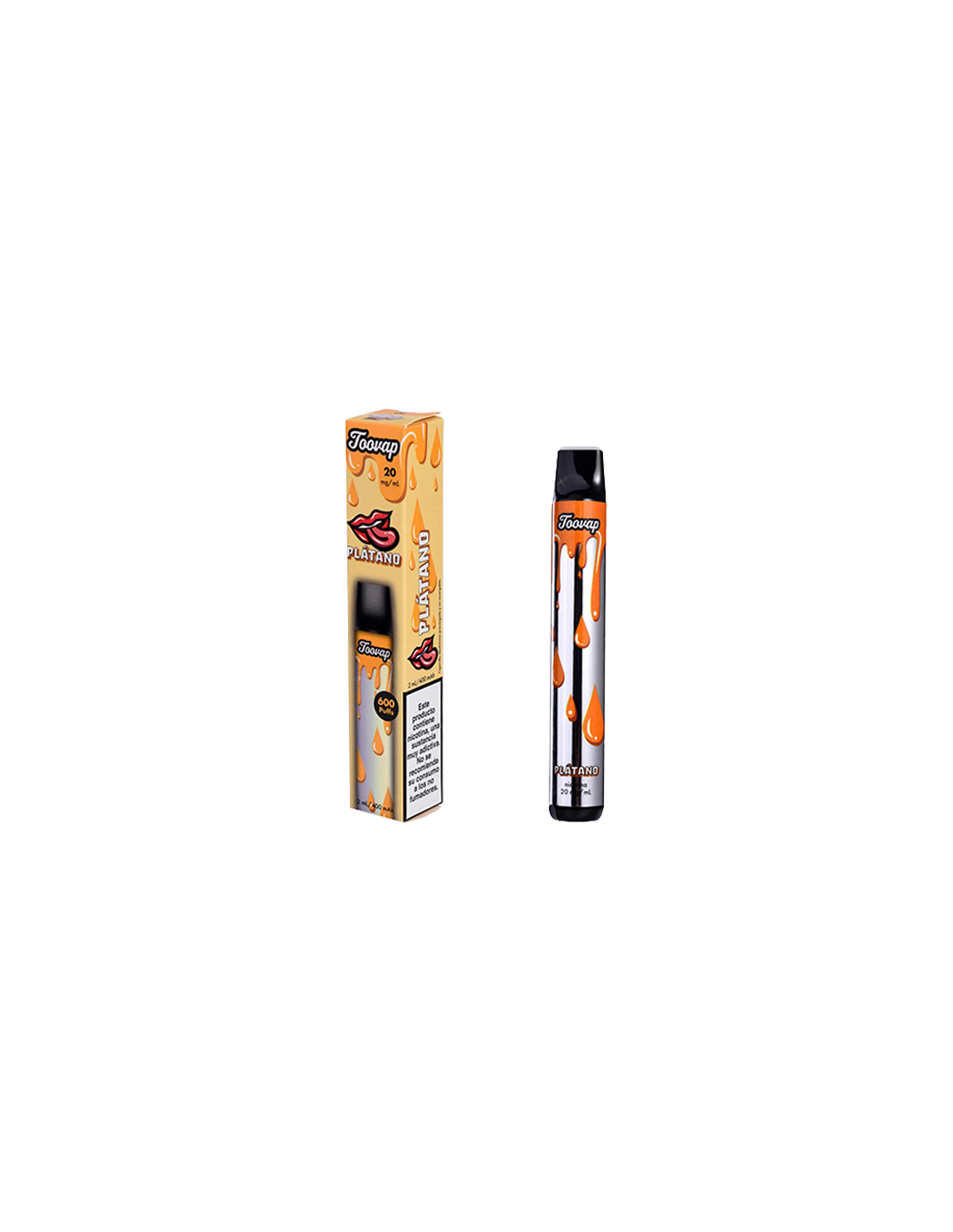 Vapeador Toovap Sin Nicotina  Banana - Distribución Mayorista