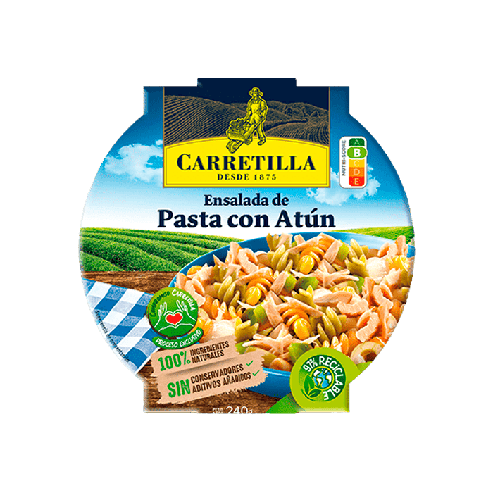 Salade Pâtes au Thon 240g Carretilla-Distribución Mayorista