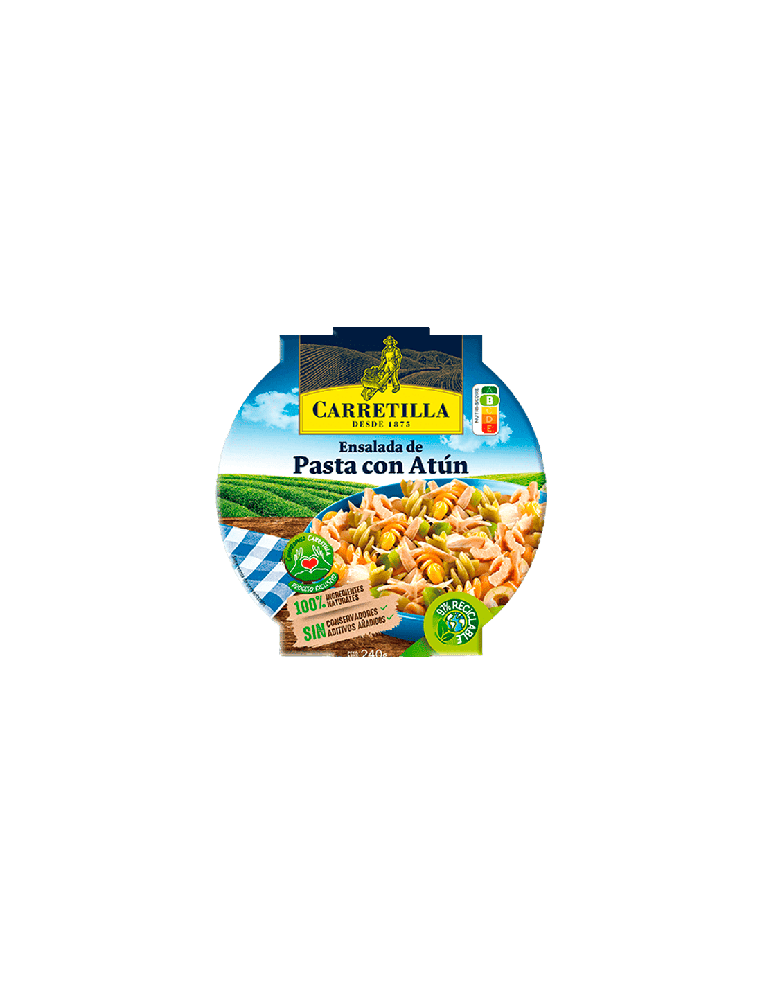 Salad Pasta with Tuna 240g Carretilla-Distribución Mayorista