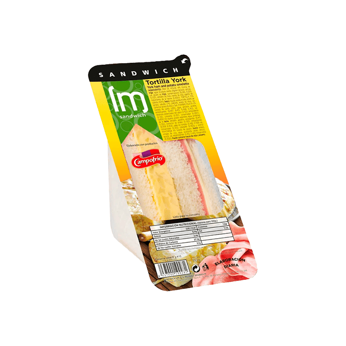 Sandwich Clásico York y Tortilla 150g - Distribución Mayorista
