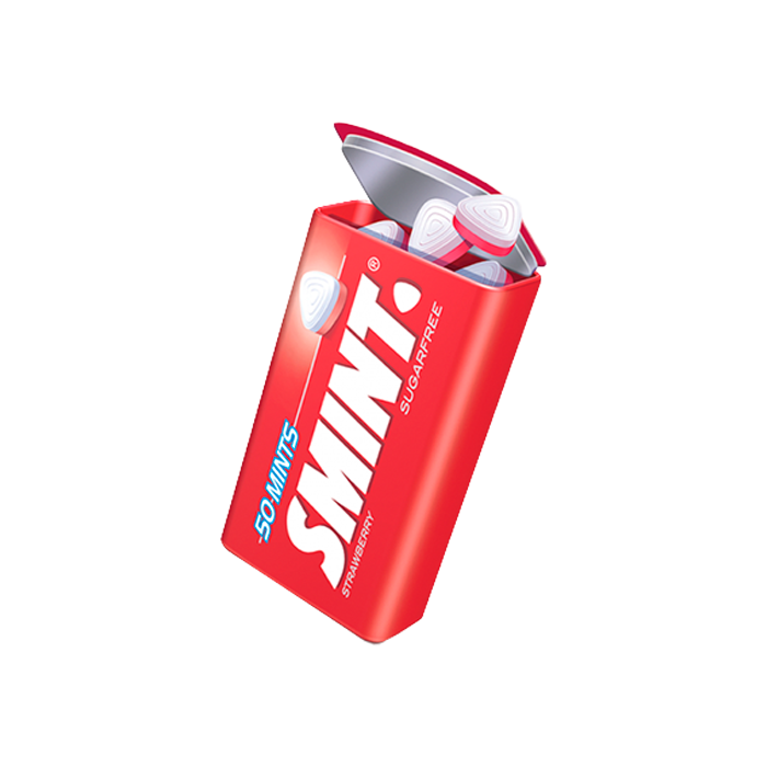 Smint Tin Fresa 12uds-Distribución Mayorista