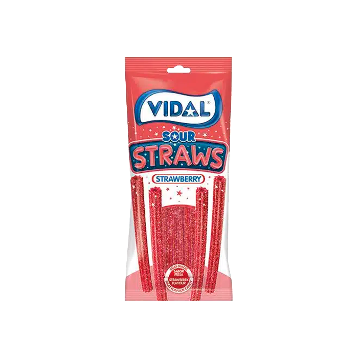 Straws Pica Strawberry 90g Vidal-Distribución Mayorista