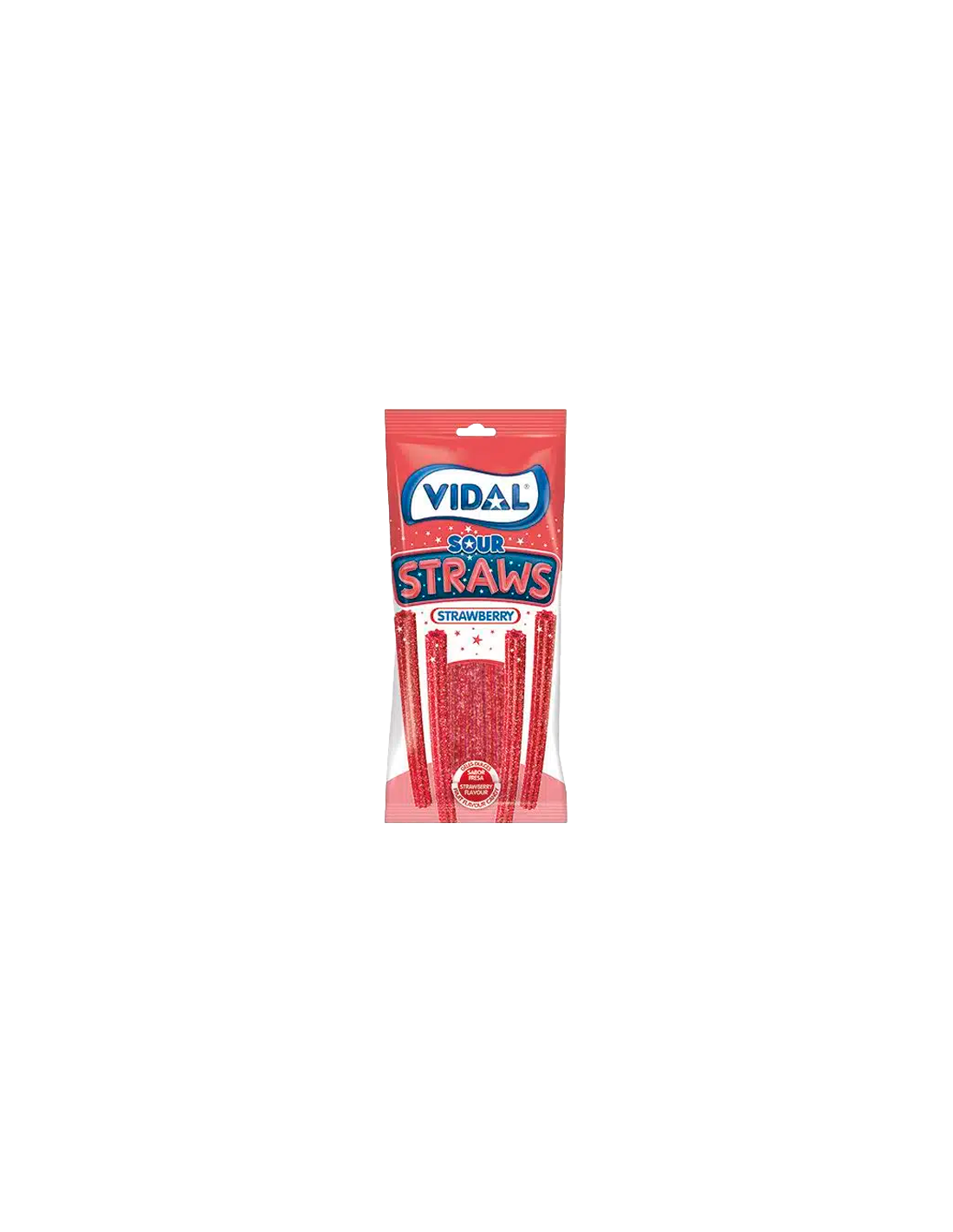 Straws Pica Erdbeere 90g Vidal-Distribución Mayorista