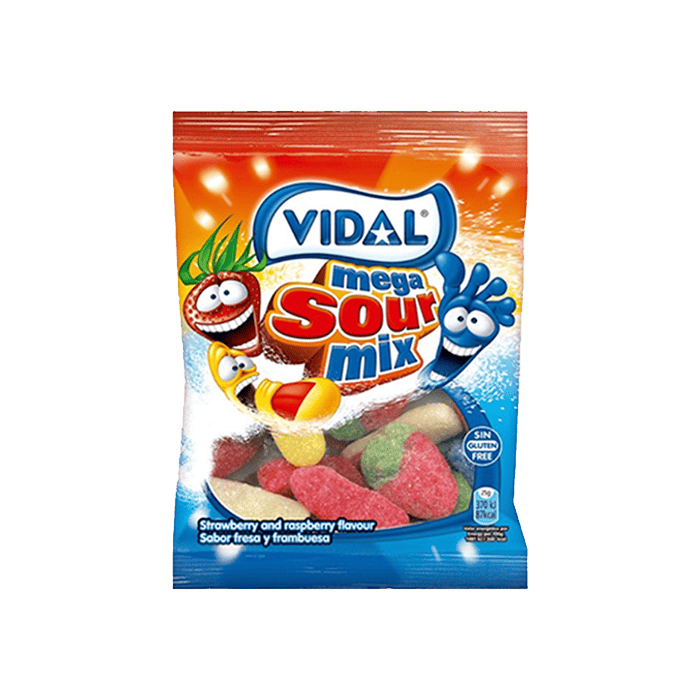 Mega Sour Mix 90g Vidal-Distribución Mayorista