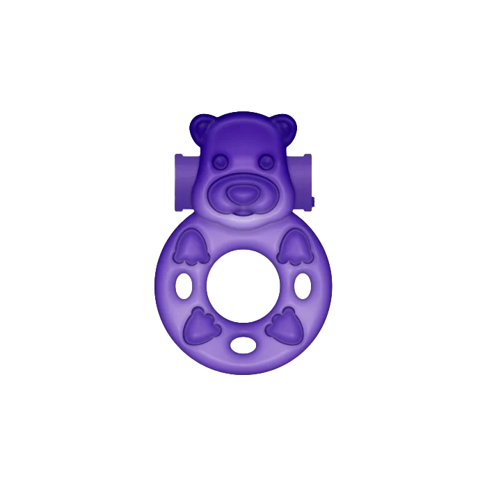 Anillo Vibrador Osito Lila-Distribución Mayorista