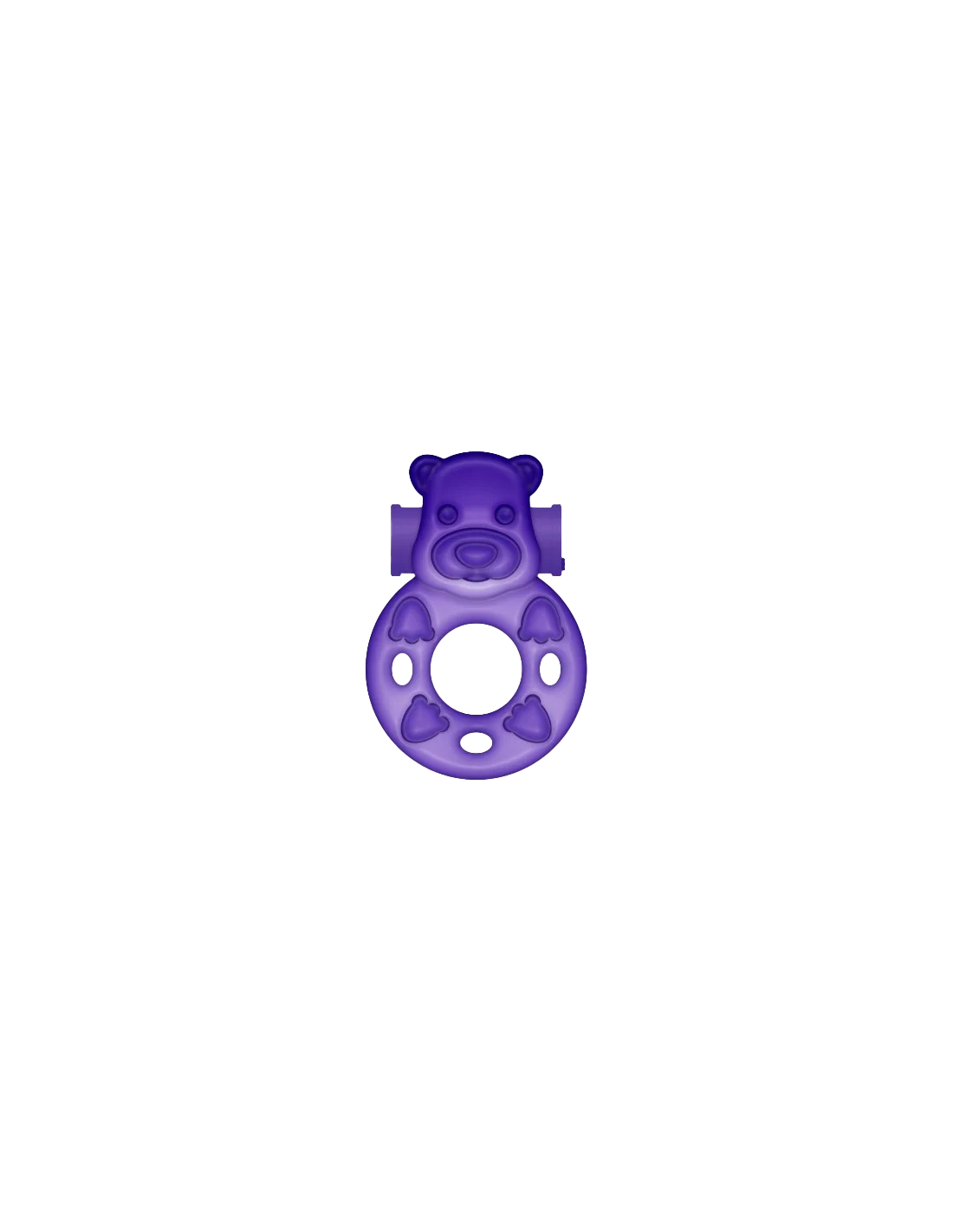 Anillo Vibrador Osito Lila-Distribución Mayorista