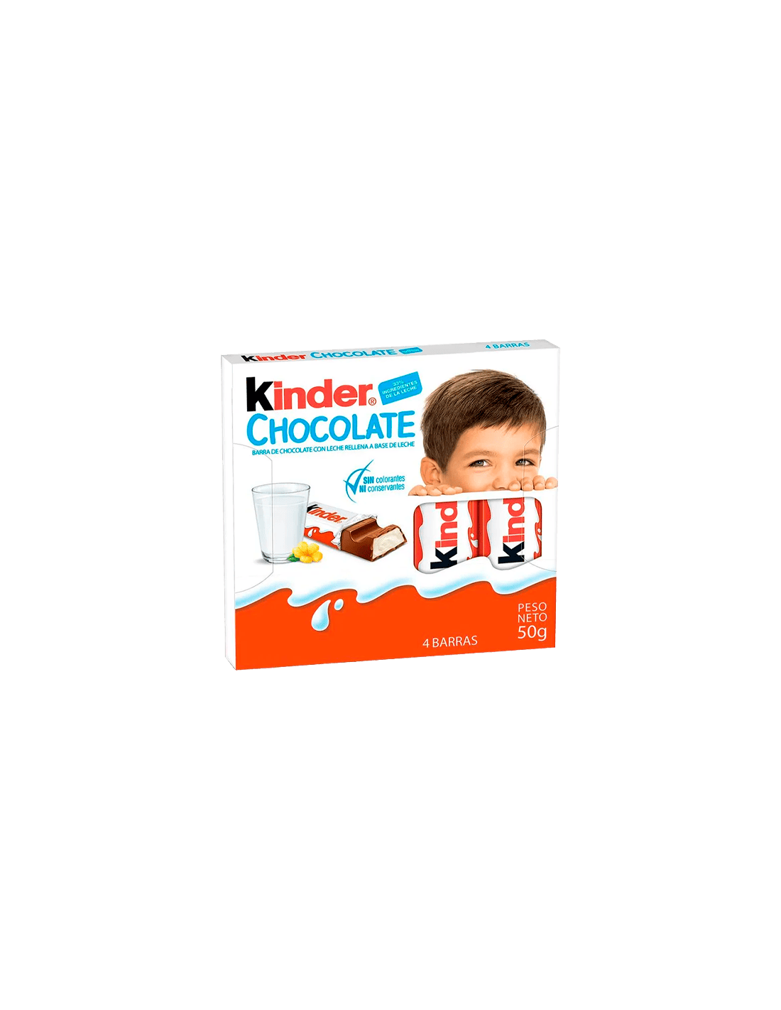 Barrita Kinder Chocolate 12,5g T4-Distribución Mayorista