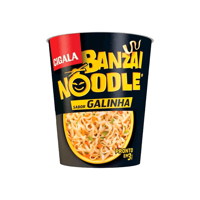 Fideos Orientales Pollo Banzai Noodle Cigala 67g - Distribución Mayorista