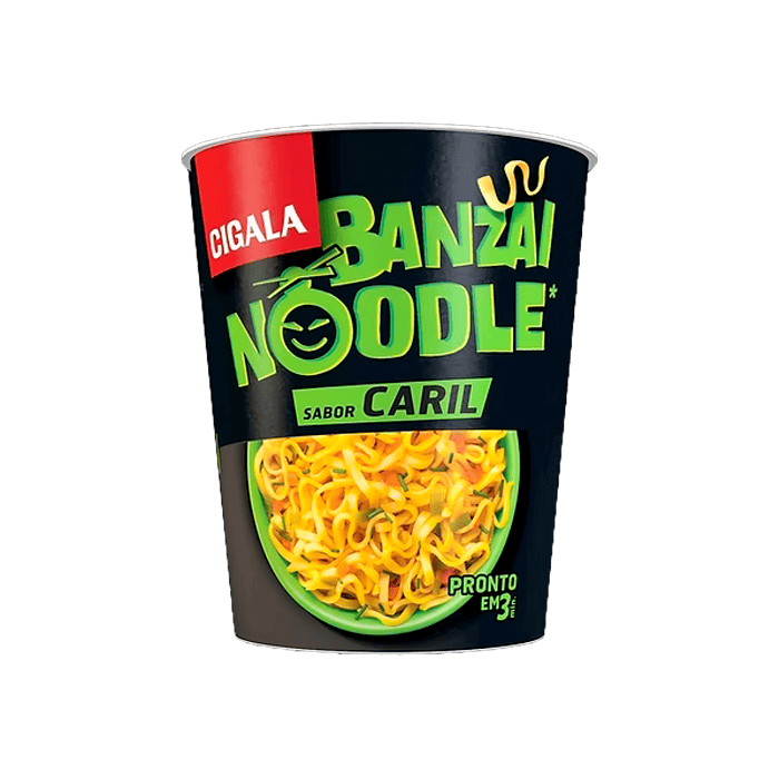 Fideos Orientales Curry Banzai Noodle Cigala 67g - Distribución Mayorista