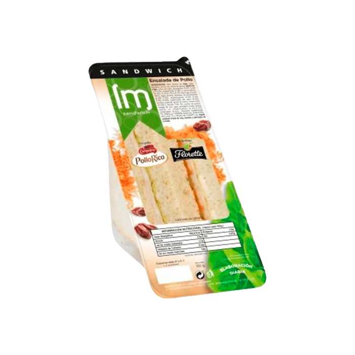 Sandwich Ensalada de Pollo 150g - Distribución Mayorista