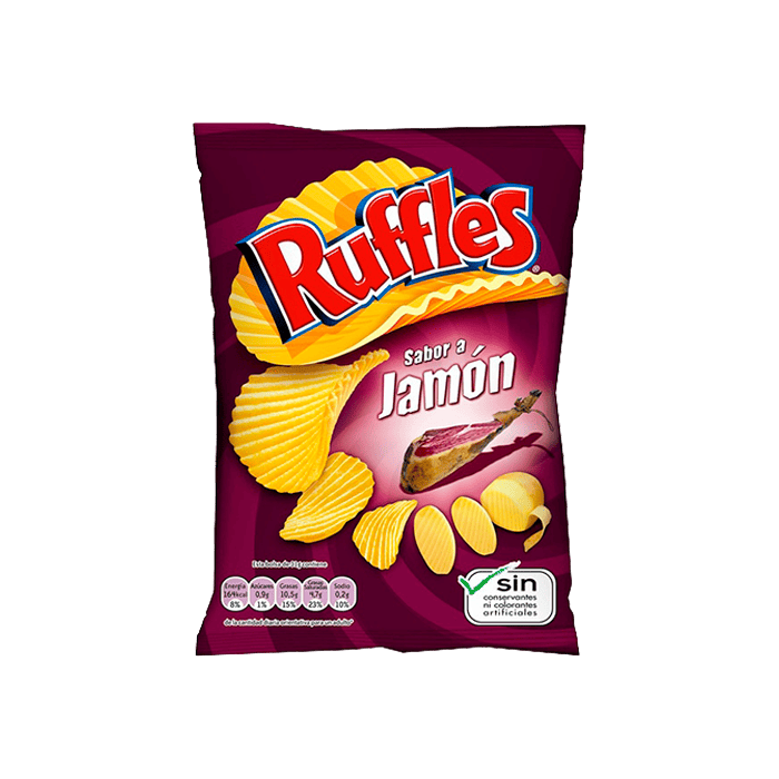 Ruffles Jamón 45g-Distribución Mayorista