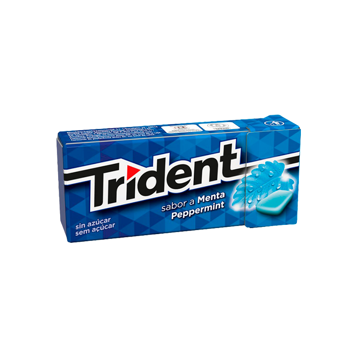 Trident Dragée Menthe 14g-Distribución Mayorista