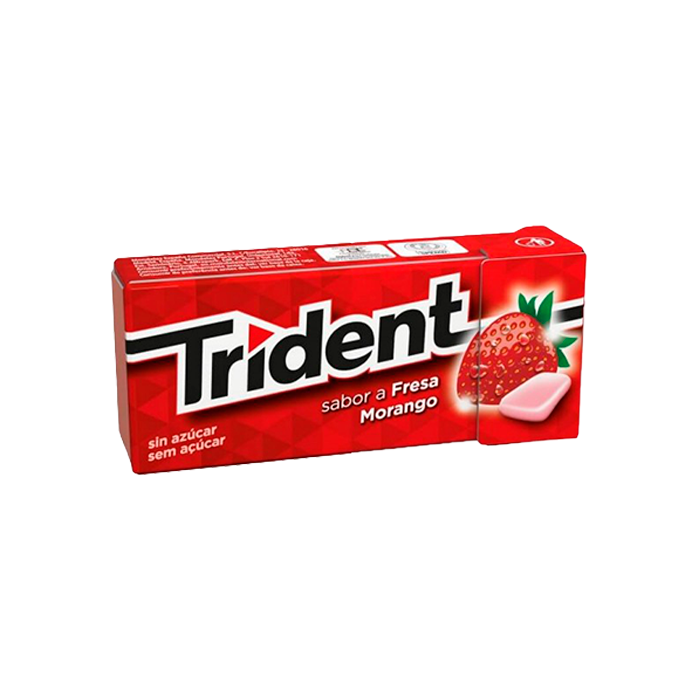 Trident Dragée Fraise 14g - Distriución Mayorista
