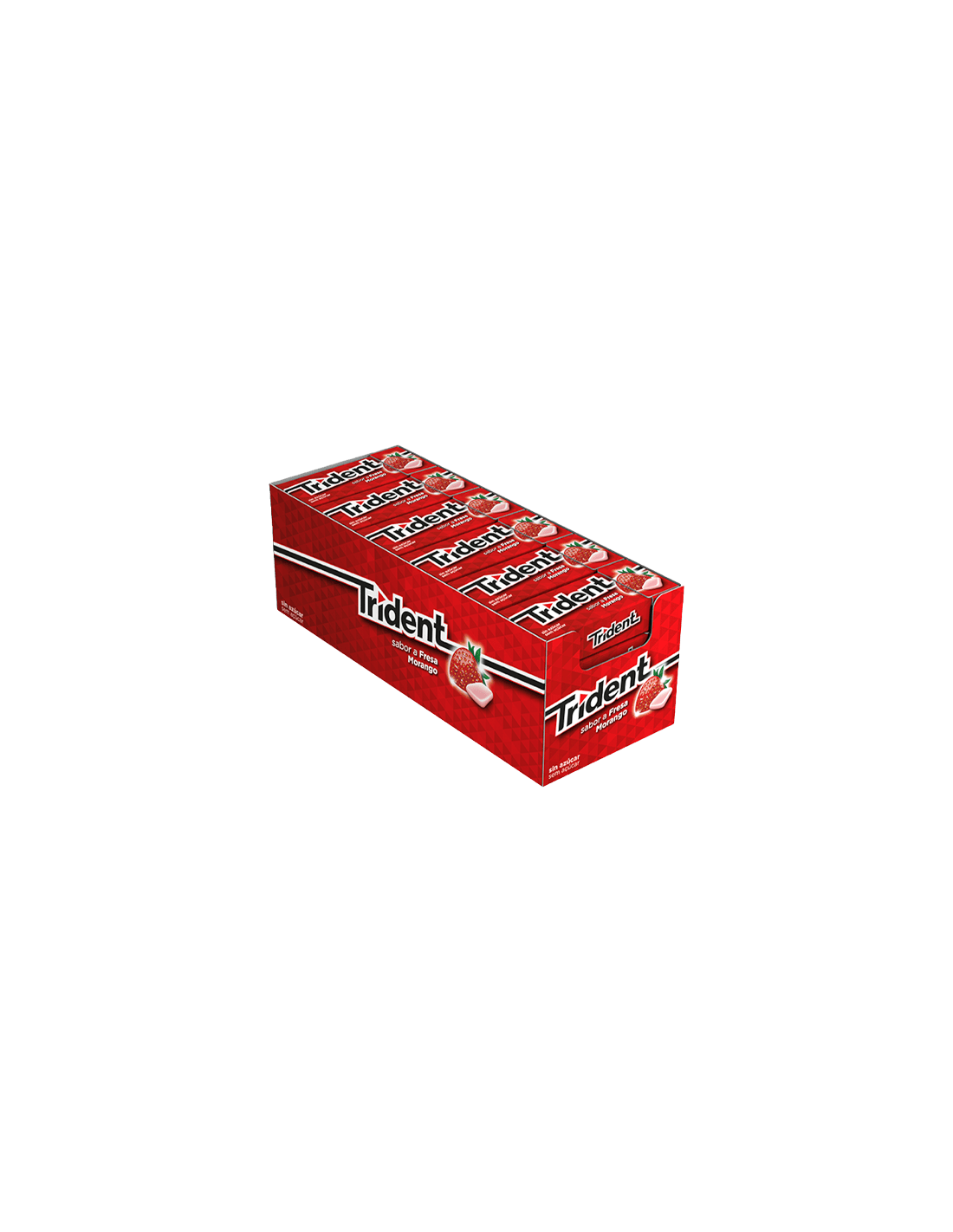 Trident Dragée Fraise 14g - Distriución Mayorista