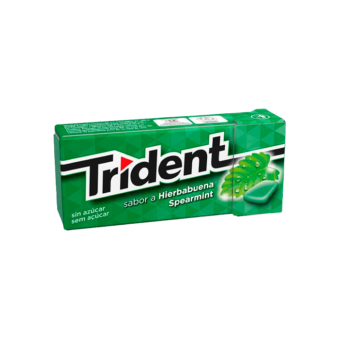Trident Dragée Spearmint 14g - Distribución Mayorista