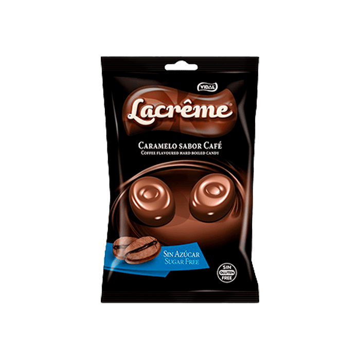 La Crême Caramelo sabor Café sin azúcar VIDAL Bolsa 300 uds - Distribución Mayorista