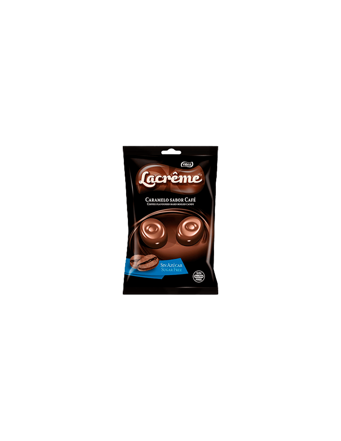 La Crême Caramelo sabor Café sin azúcar VIDAL Bolsa 300 uds - Distribución Mayorista