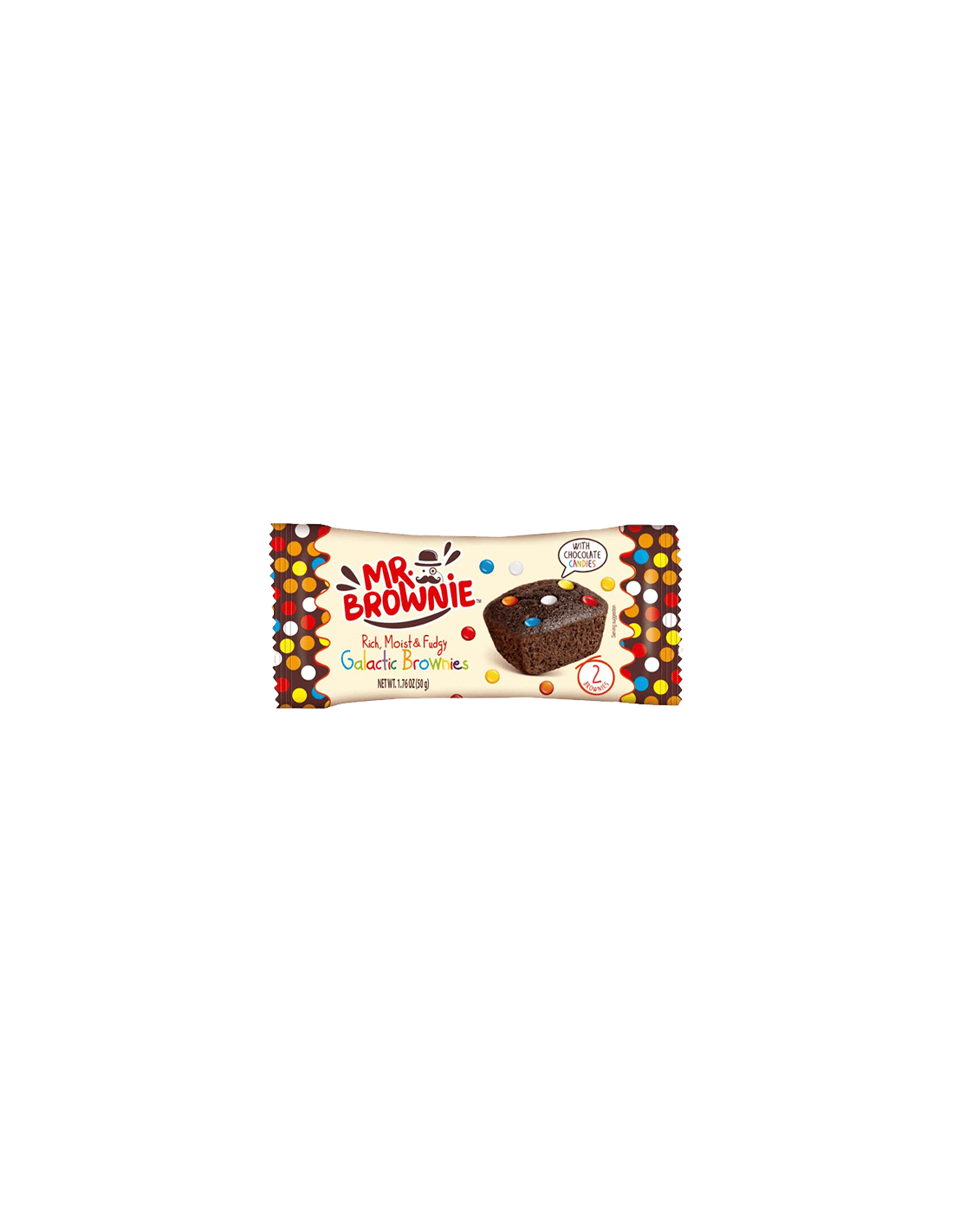 Galactic Brownies 12x50g Mr.Brownie - Distribución Mayorista