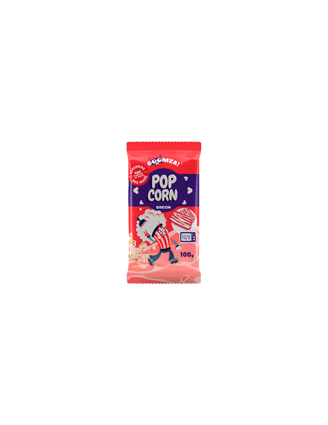 Boomza Popcorn Bacon 100g - Distribución Mayorista