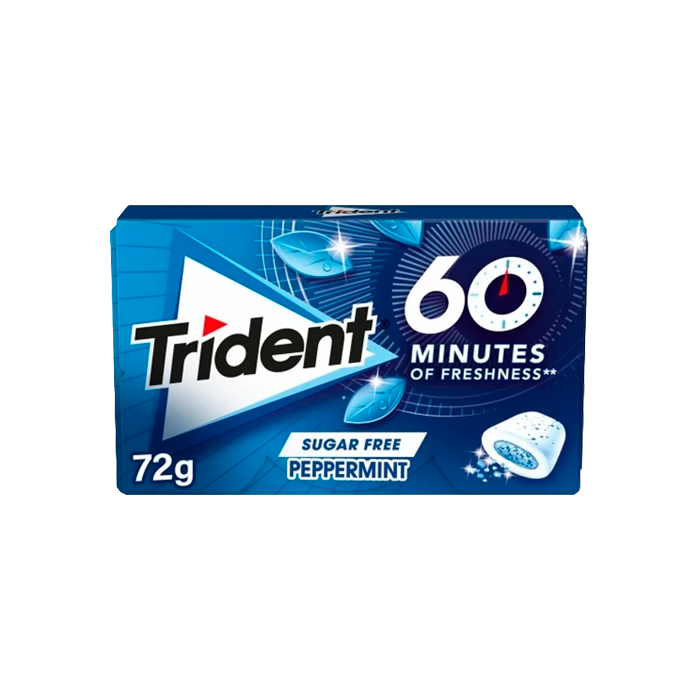 Trident 60 Minutes Mint 22g - Distribución Mayorista