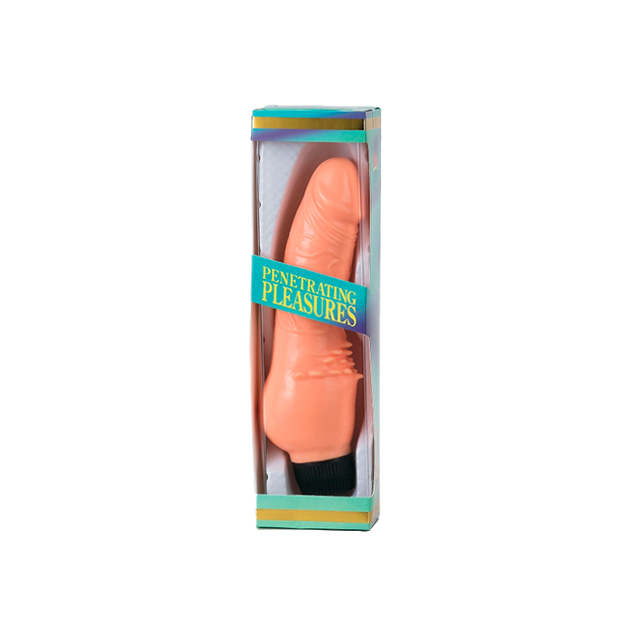 Vibrador Estriado Penetrating Pleasures Carne-Distribución Mayorista