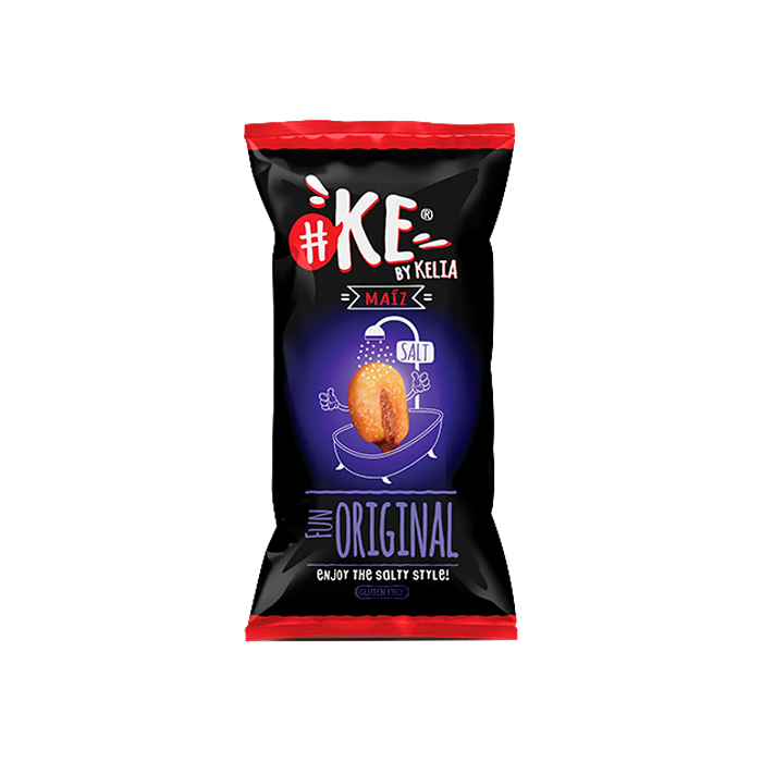 KE Maíz Frito con Sal 100g Kelia R6-Distribución Mayorista