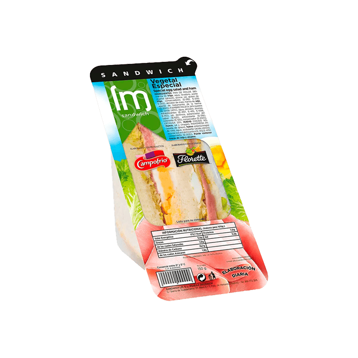 Sandwich Vegetal con York 150g - Distribución Mayorista