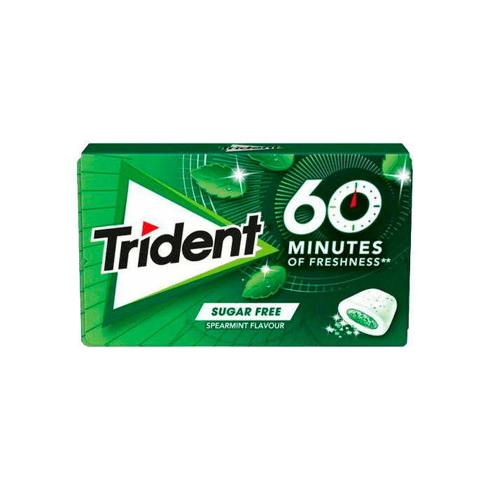 Trident 60 Minutes Spearmint 22g - Distribución Mayorista