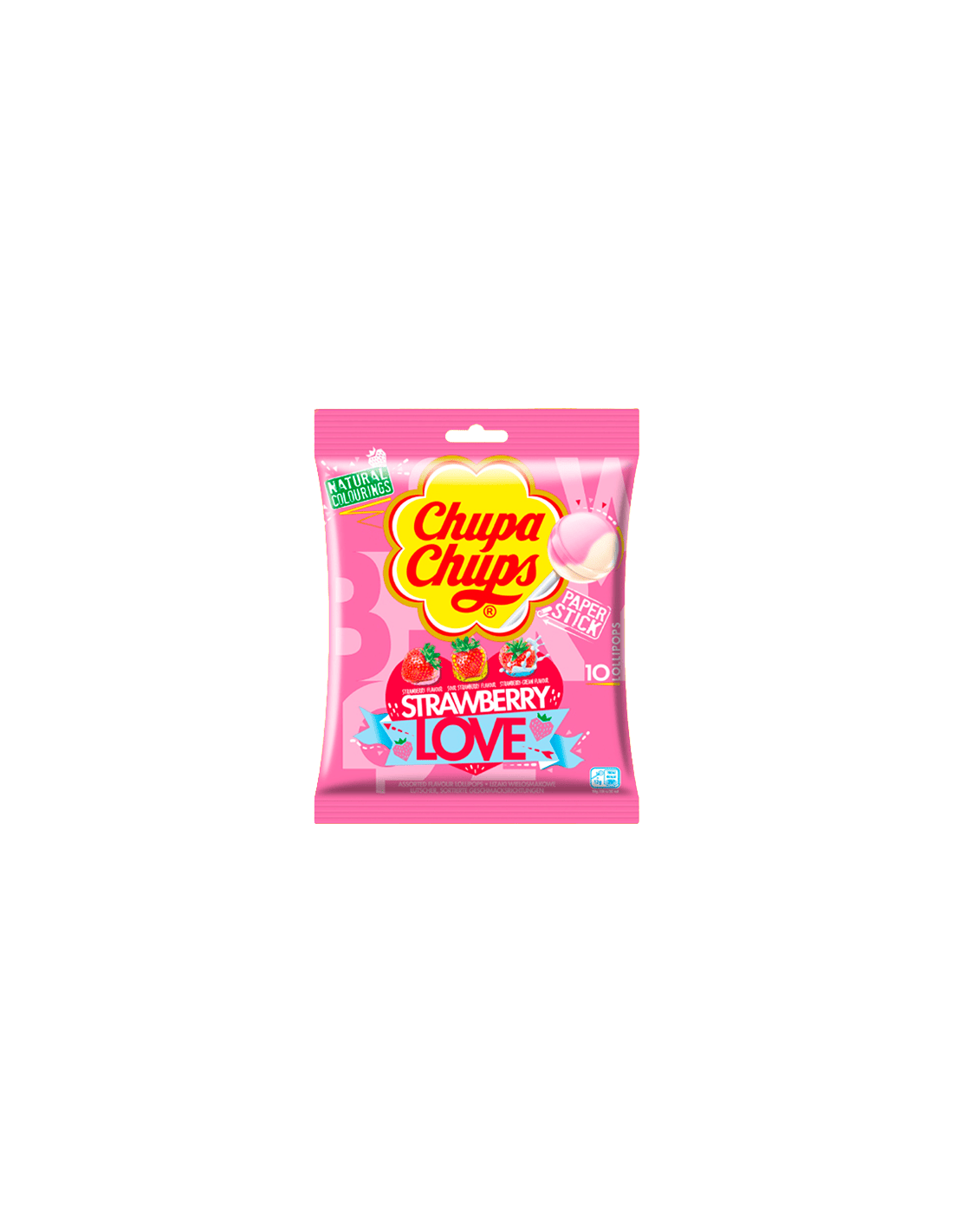 Chupa Chups Strawberry Love 120g-Distribución Mayorista