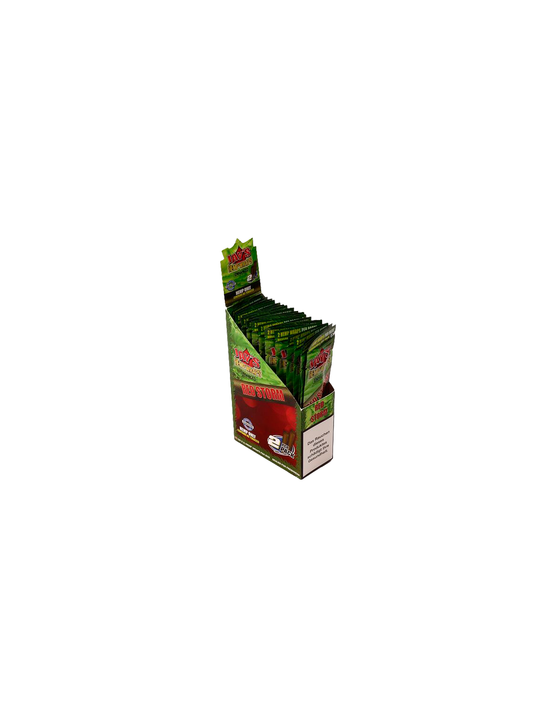 Papel Jay´s Hemp Wraps Red Storm-Distribución Mayorista