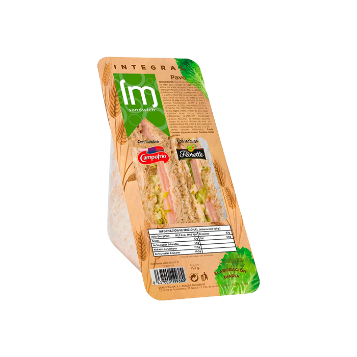 Sandwich Integral Pavo 150g - Distribución Mayorista