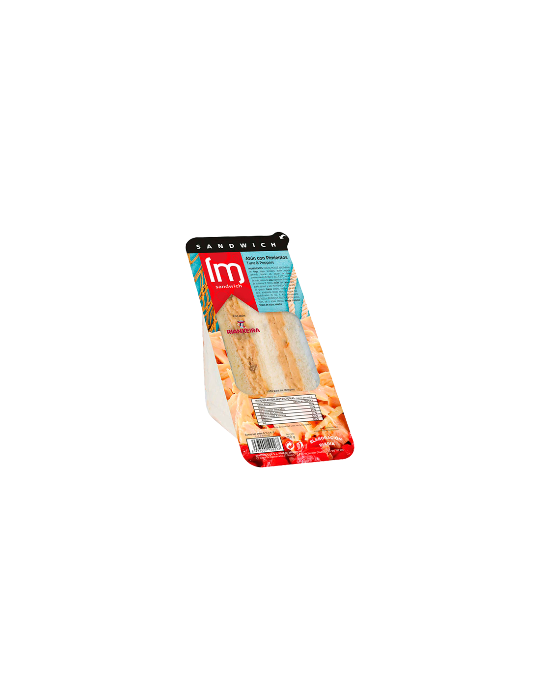 Sandwich Atún con Pimientos 150g - Distribución Mayorista