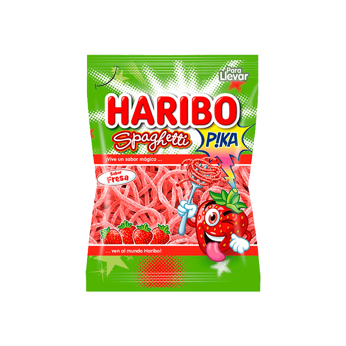 Spaghetti Erdbeere Pica 75g Haribo - Distribución Mayorista