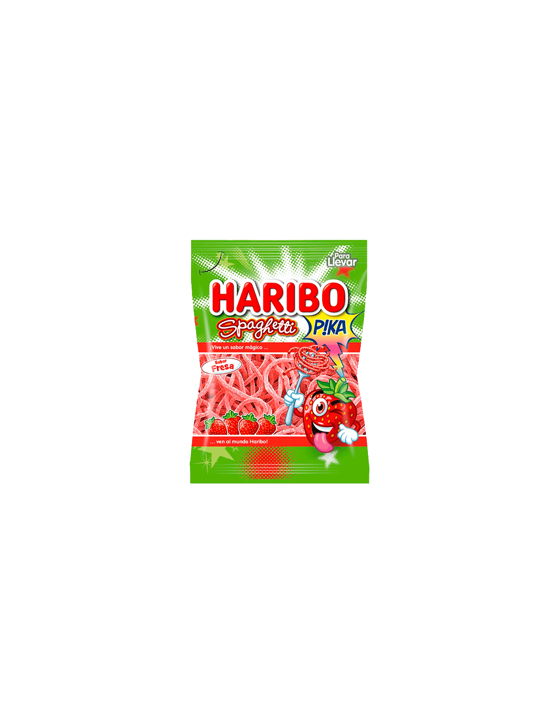 Spaghetti Fraise Pika 75g Haribo - Distribución Mayorista