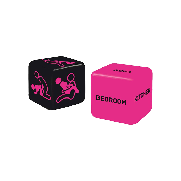 Dado Kama Sutra Negro/ Rosa-Distribución Mayorista