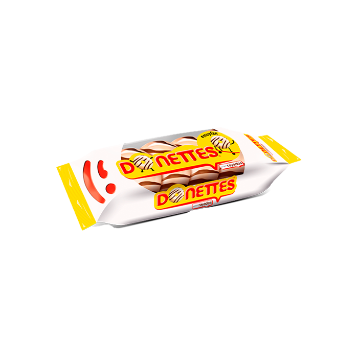 Donettes Blancos Rayados 105g Donuts-Distribución Mayorista