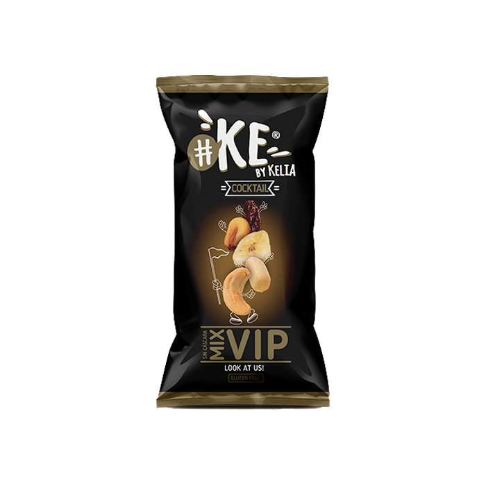 Kemix Vip Cocktail Frutos Secos sin Cáscara 35g Kelia R2-Distribución Mayorista